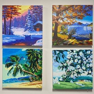Original paint by numbers 4 seasons